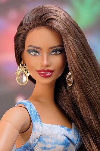 Ooak repainted barbie - ooak,
